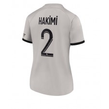 Paris Saint-Germain Achraf Hakimi #2 Bortedrakt Kvinner 2022-23 Kortermet